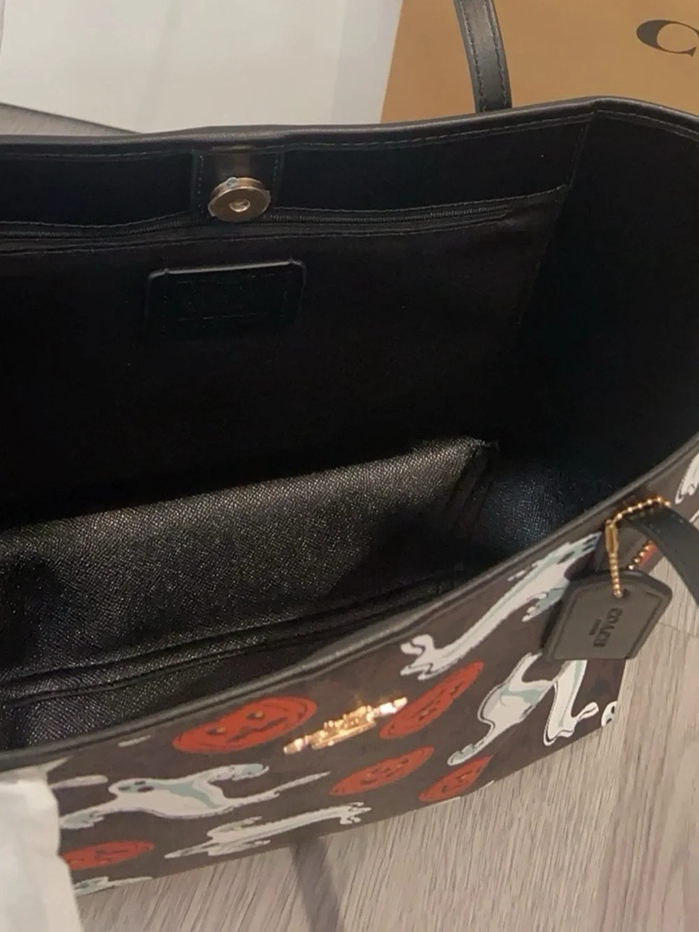 Coach tote playful